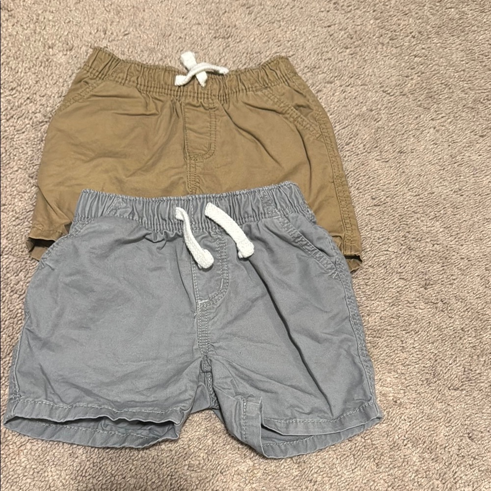 Kids Tan and Gray Gap Shorts